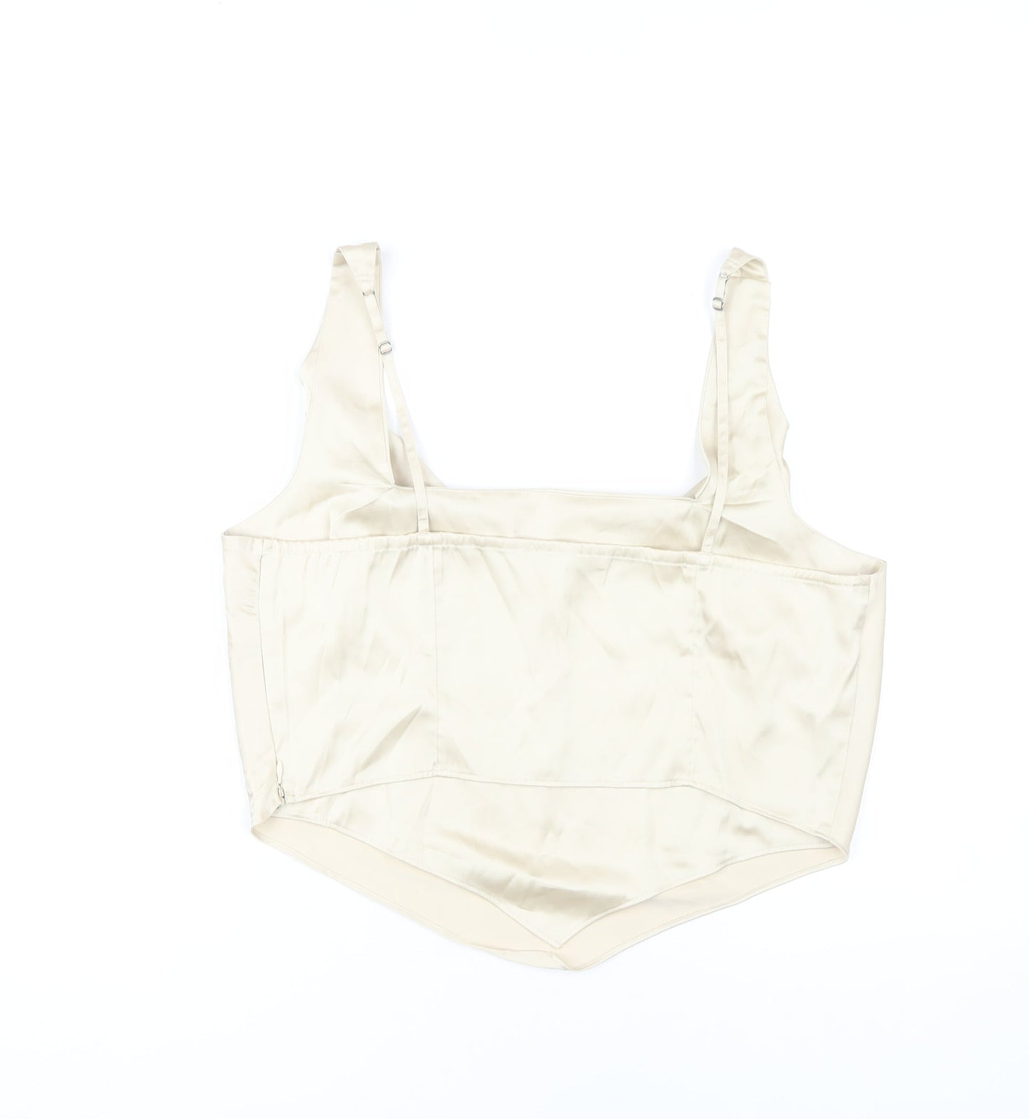 Abercrombie & Fitch Women's Beige Tank Top L