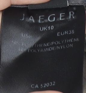 Jaeger Women's Grey Mid-Length Coat Size 10