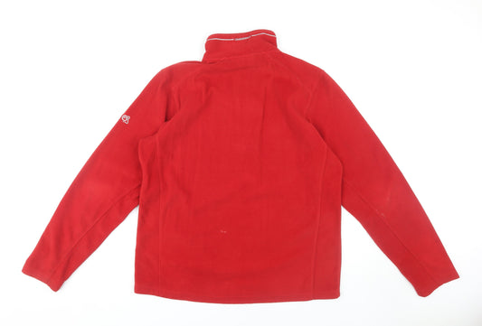 Craghoppers Men's Red Fleece 1/4 Zip Sweatshirt M