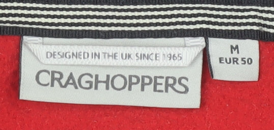 Craghoppers Men's Red Fleece 1/4 Zip Sweatshirt M