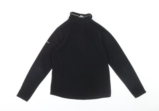 Trespass Women’s Black Zip Pullover Sweatshirt Size 10