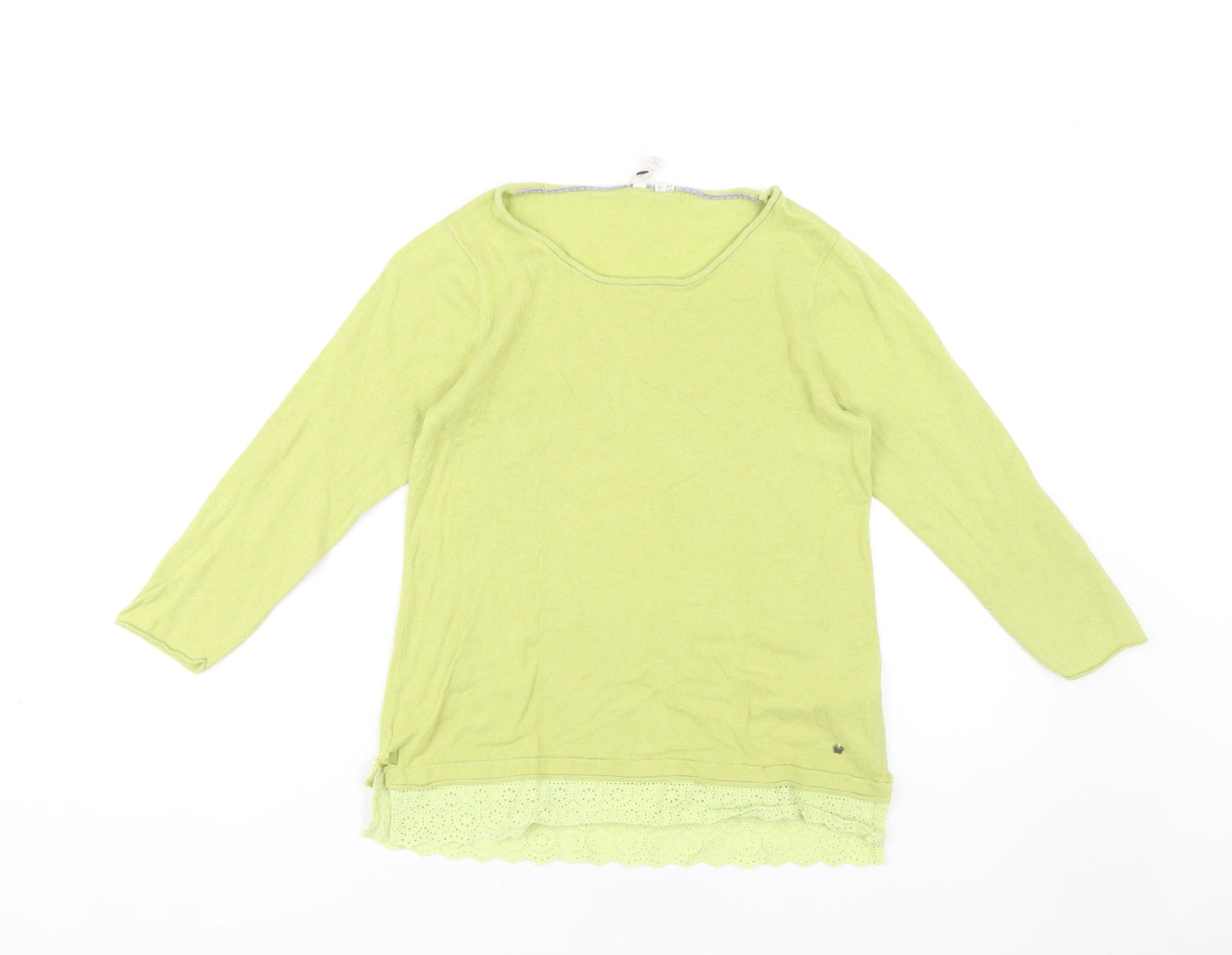 White Stuff Women's Green UK 8 Cotton T-Shirt