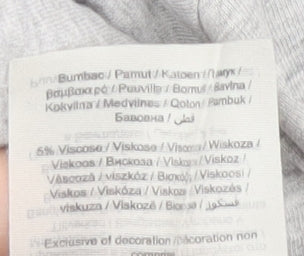 Jack & Jones Men's Grey M Crew Neck T-Shirt