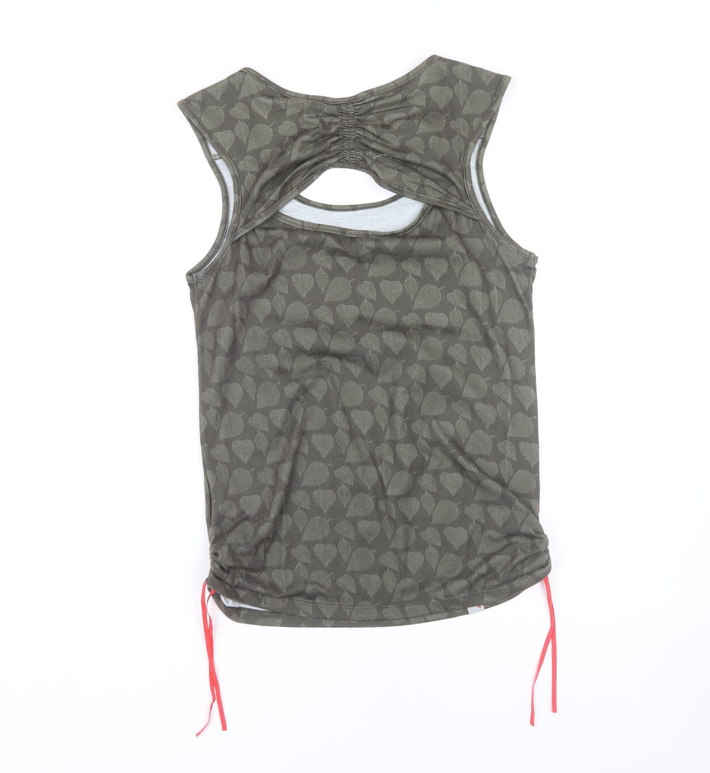 Trespass Women's Green Floral Sleeveless Tank Top S