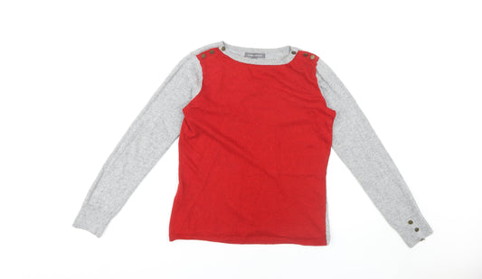Laura Ashley Women's Red Pullover Jumper Size 8