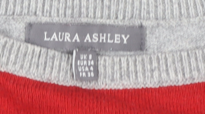 Laura Ashley Women's Red Pullover Jumper Size 8