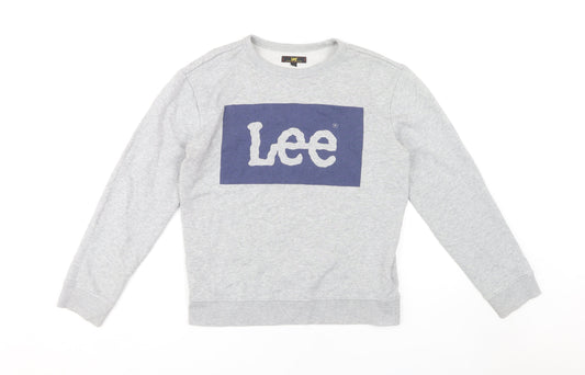 Lee Men's Grey Pullover Sweatshirt S