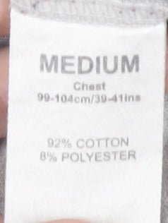 Harry Potter Men's Grey Hogwarts M T-Shirt