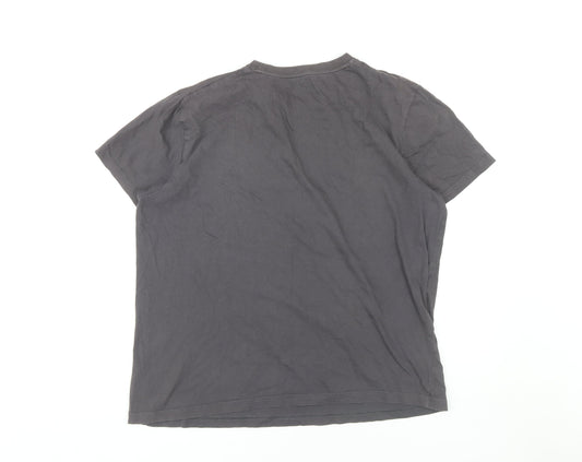 Kin by John Lewis Men's Grey Graphic Print T-Shirt L