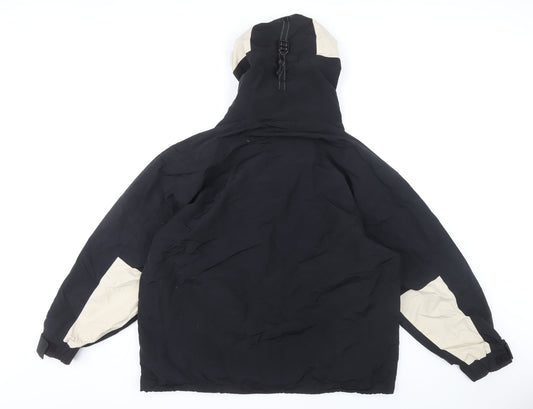 H2O Unisex Black Nylon Puffer Jacket M Waterproof