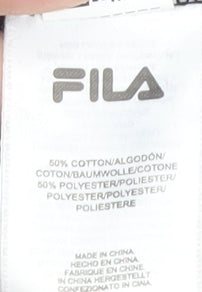 Fila Men's Black Pullover Sweatshirt L Logo