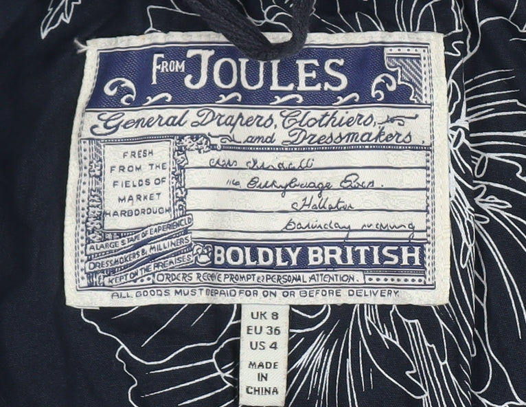 Joules Women’s Blue Quilted Jacket Size 8