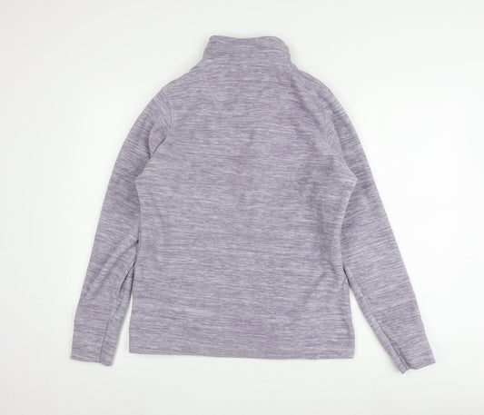 Weird Fish Women's Purple High Neck Pullover Sweatshirt