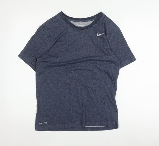 Nike Unisex Blue S Dri-FIT T-Shirt for Gym & Running