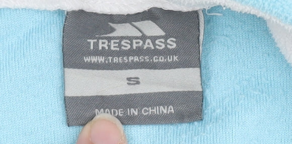 Brand and care label for Trespass Blue Women's S Track Jacket with Pockets