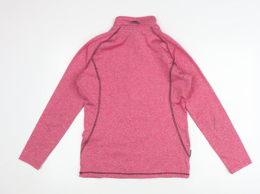 Trespass Pink Women's XS Activewear Top, 1/4 Zip, Stylish Pullover