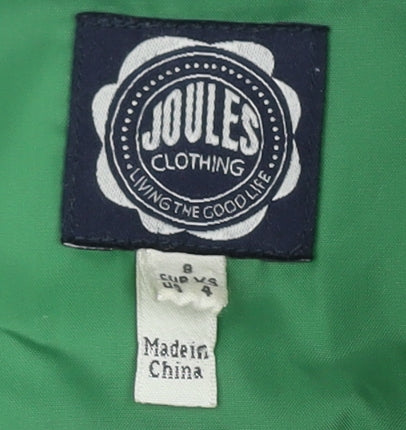 Joules Women's Red Waistcoat, Size 8, Lined, Zip Pockets