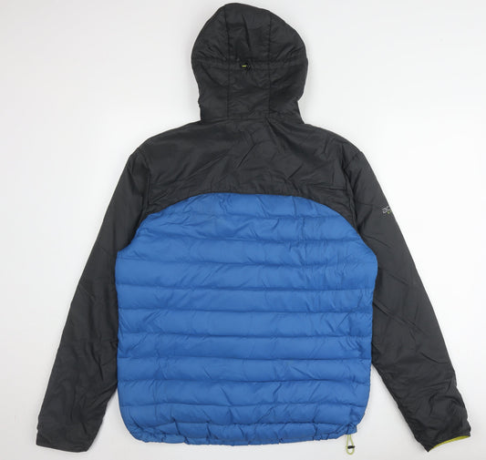 TOG24 Men's Blue Puffer Jacket, M, Hooded Casual Outwear