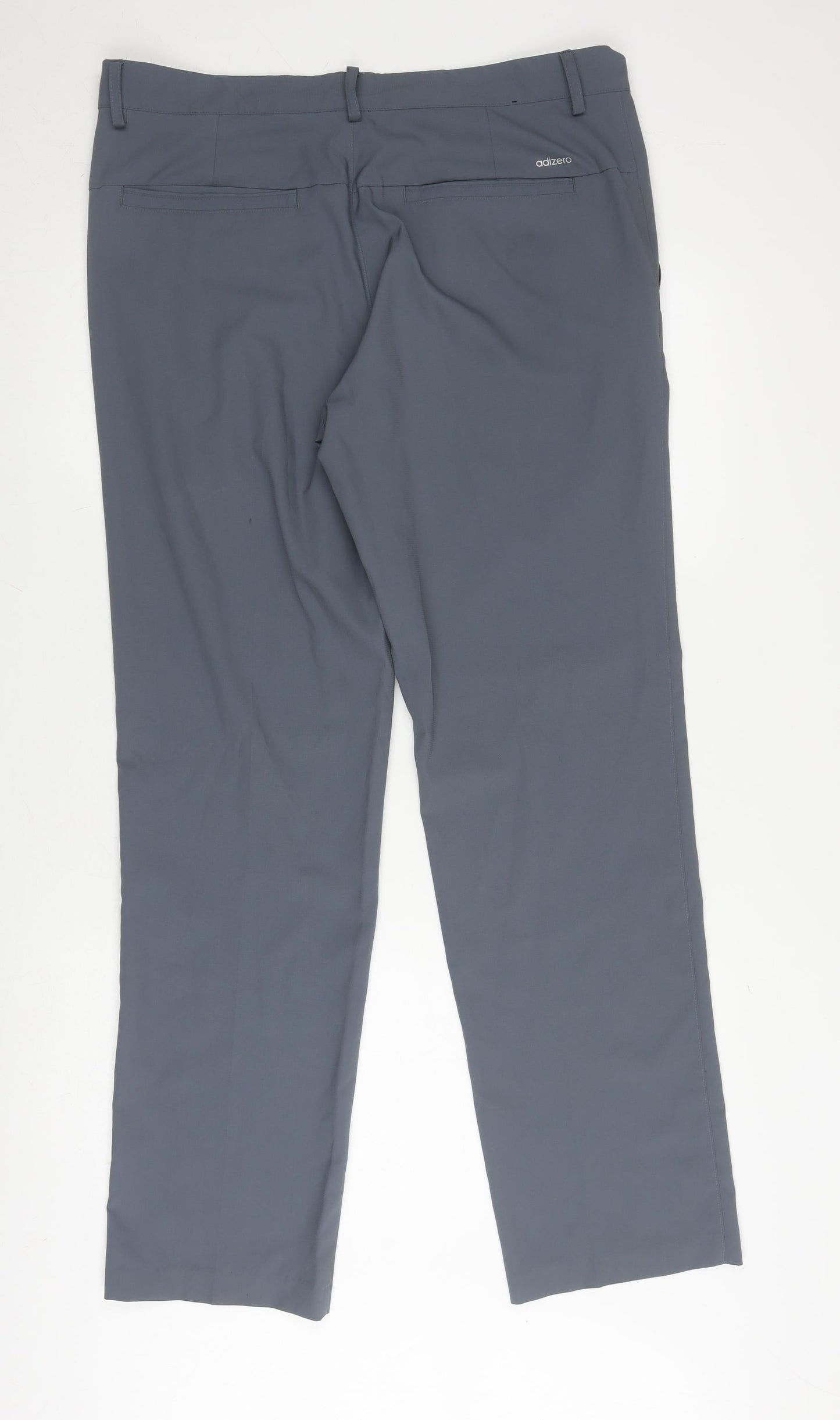 Adidas Men's Grey Golf Trousers Size M Straight Leg