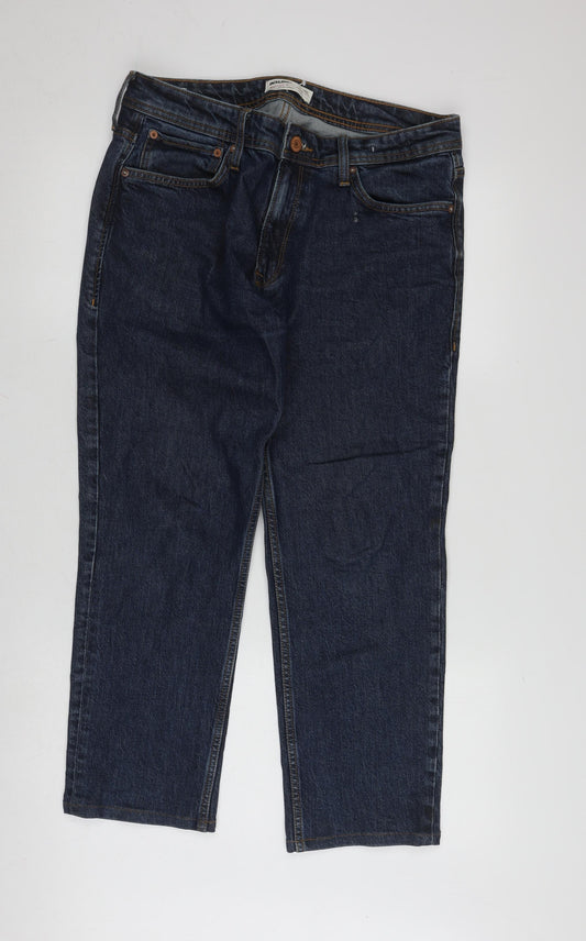 Jack & Jones Men's Blue 32 Regular Dark Jeans