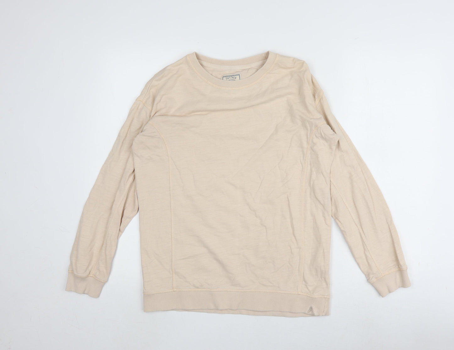 Fat Face Men's Beige Small Pullover Sweatshirt