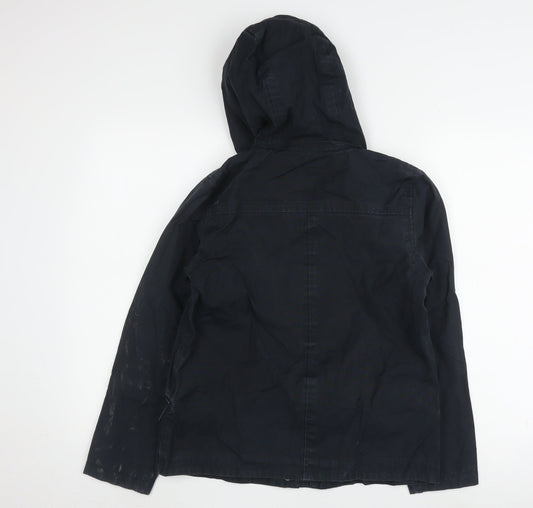 Seasalt Women’s Blue Hooded Duffle Jacket Size 8