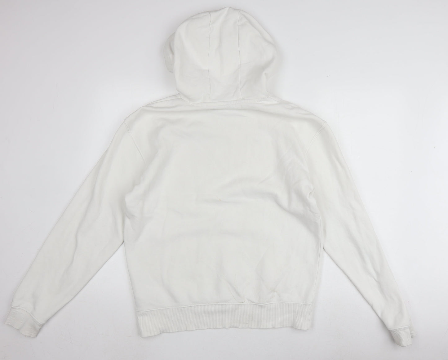 Adidas Men's White Hoodie, Small, Pullover, Logo Design