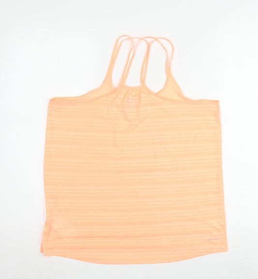 Nike Women's Orange Tank Top M - Athletic Camisole