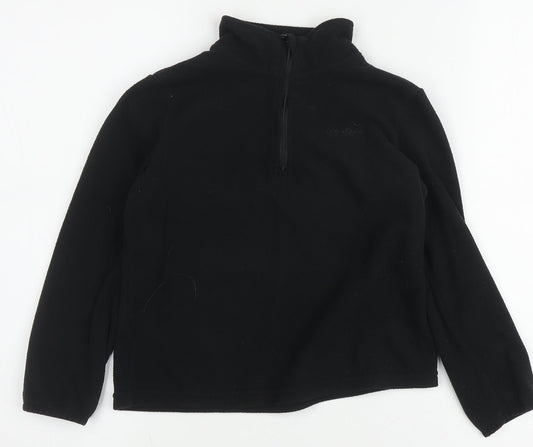 Peter Storm Boys Black 1/2 Zip Sweatshirt 7-8 Years