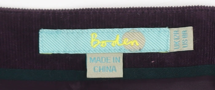 Boden Women’s Purple Corduroy Dress Size 12