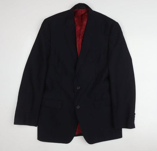 Magee 1866 Men's Blue Suit Jacket 40 Regular Fit Formal