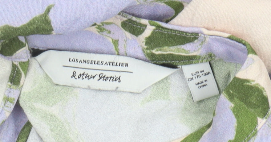 & Other Stories Women’s Multicoloured Floral Blouse Size 16