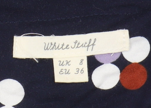 Womens UK Size 8 White Stuff Blue Modal Blend T-Shirt