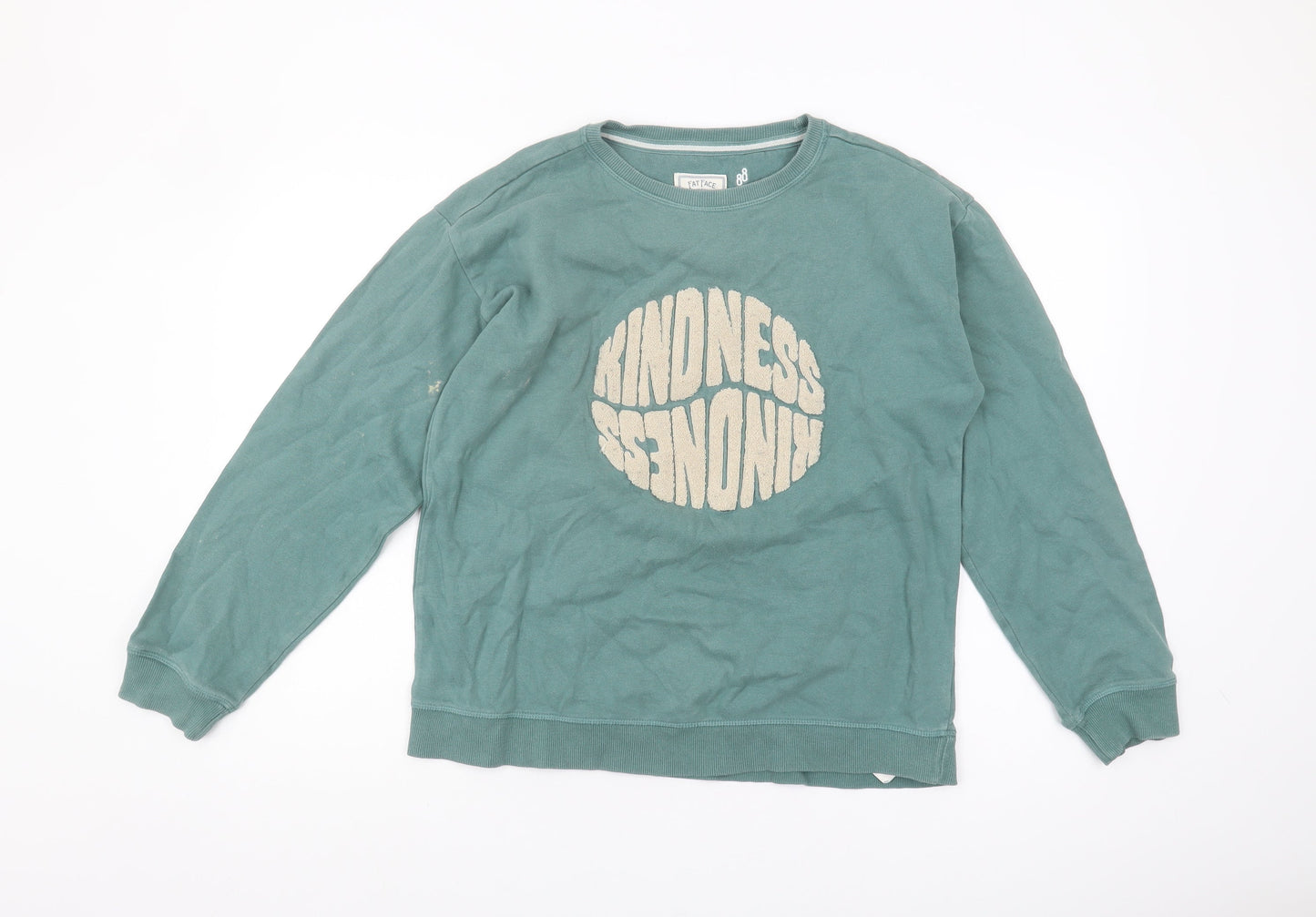 Fat Face Women's Green Graphic Print Pullover Sweatshirt