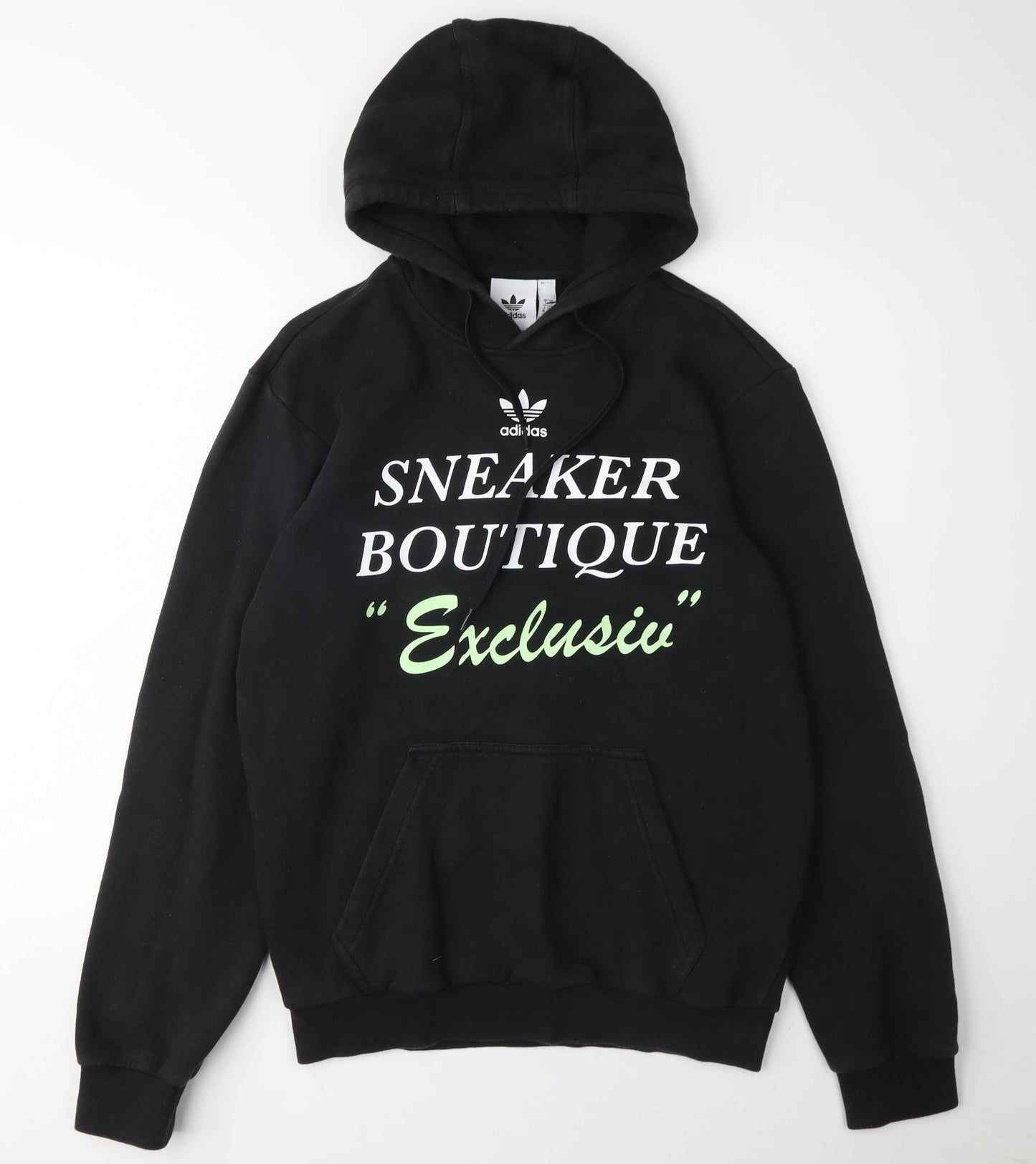 Adidas Men's Black Medium Pullover Hoodie Logo