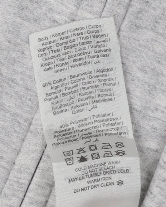 Jack & Jones Men's Grey Full Zip Hoodie M