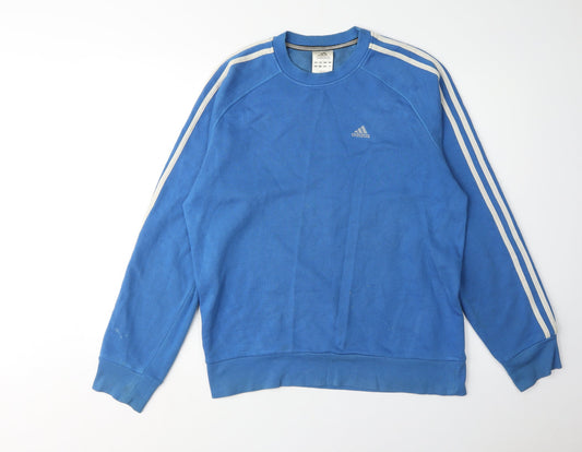 Adidas Men's Blue Pullover Sweatshirt Size S