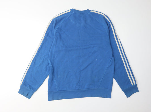 Adidas Men's Blue Pullover Sweatshirt Size S