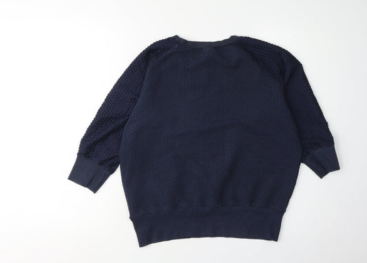French Connection Women's Blue Pullover Sweatshirt S