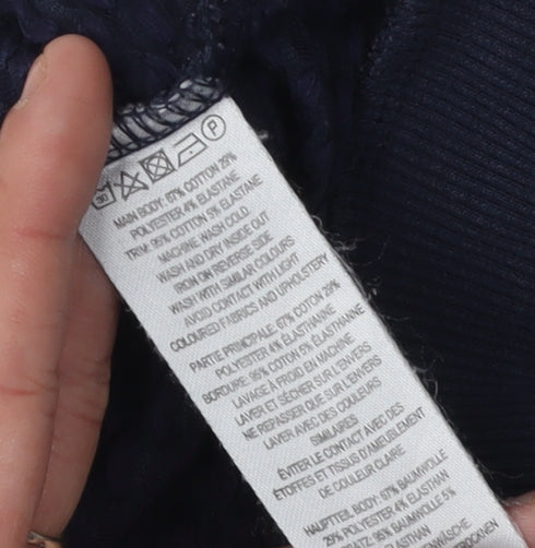 Brand and care label for French Connection Women's Blue Pullover Sweatshirt S