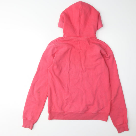 Jack Wills Women's Pink Pullover Hoodie Size 10