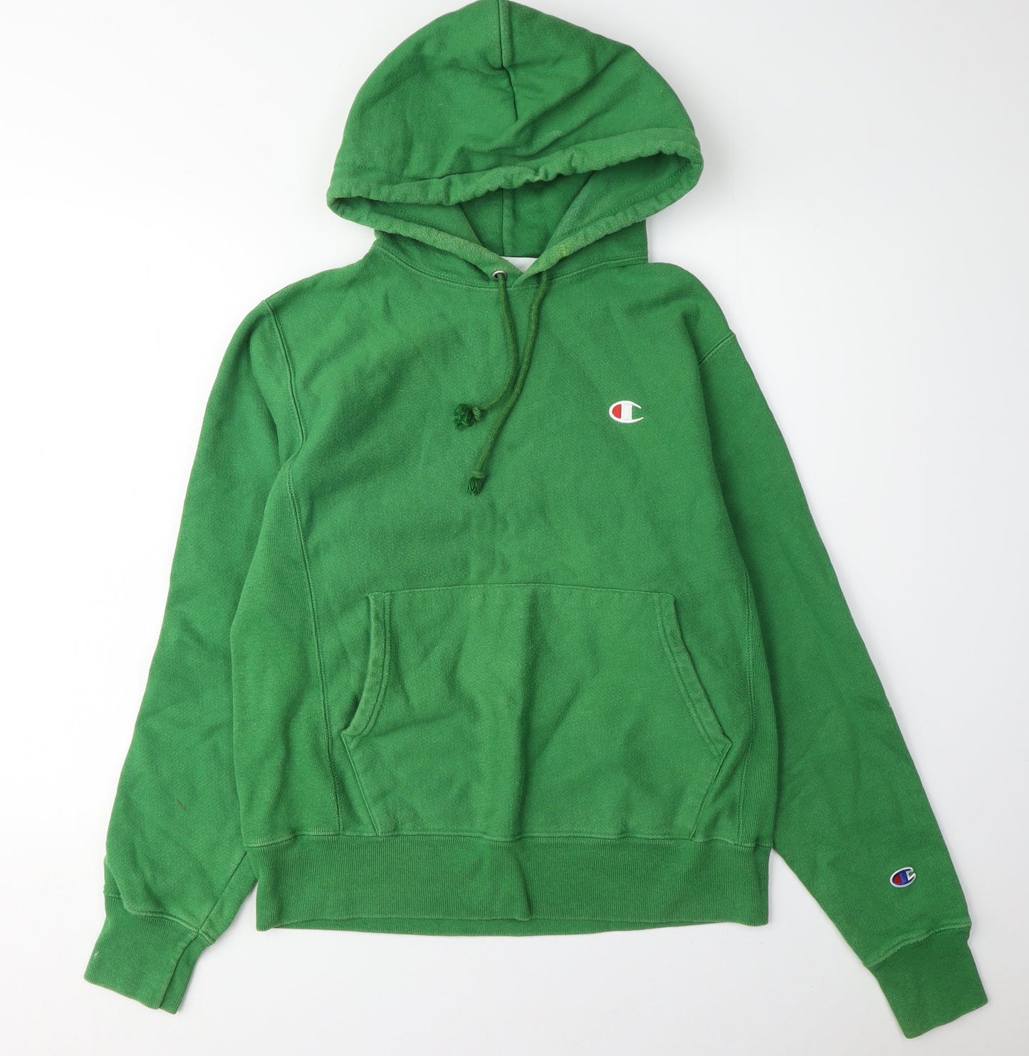 Champion Green Unisex Hoodie, Size S, Pullover Style