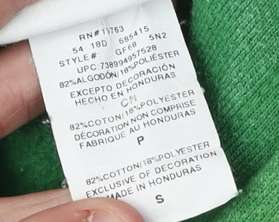 Champion Green Unisex Hoodie, Size S, Pullover Style