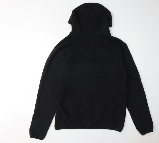 Puma Men's Black Pullover Hoodie M Logo Accent