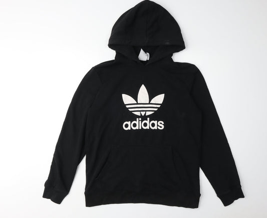 Adidas Men’s Black Medium Pullover Hoodie Logo