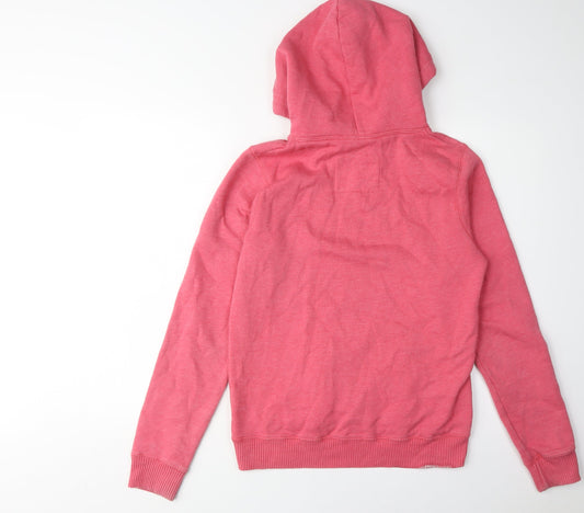 Jack Wills Women's Pink Hoodie, Size 12, Casual Pullover