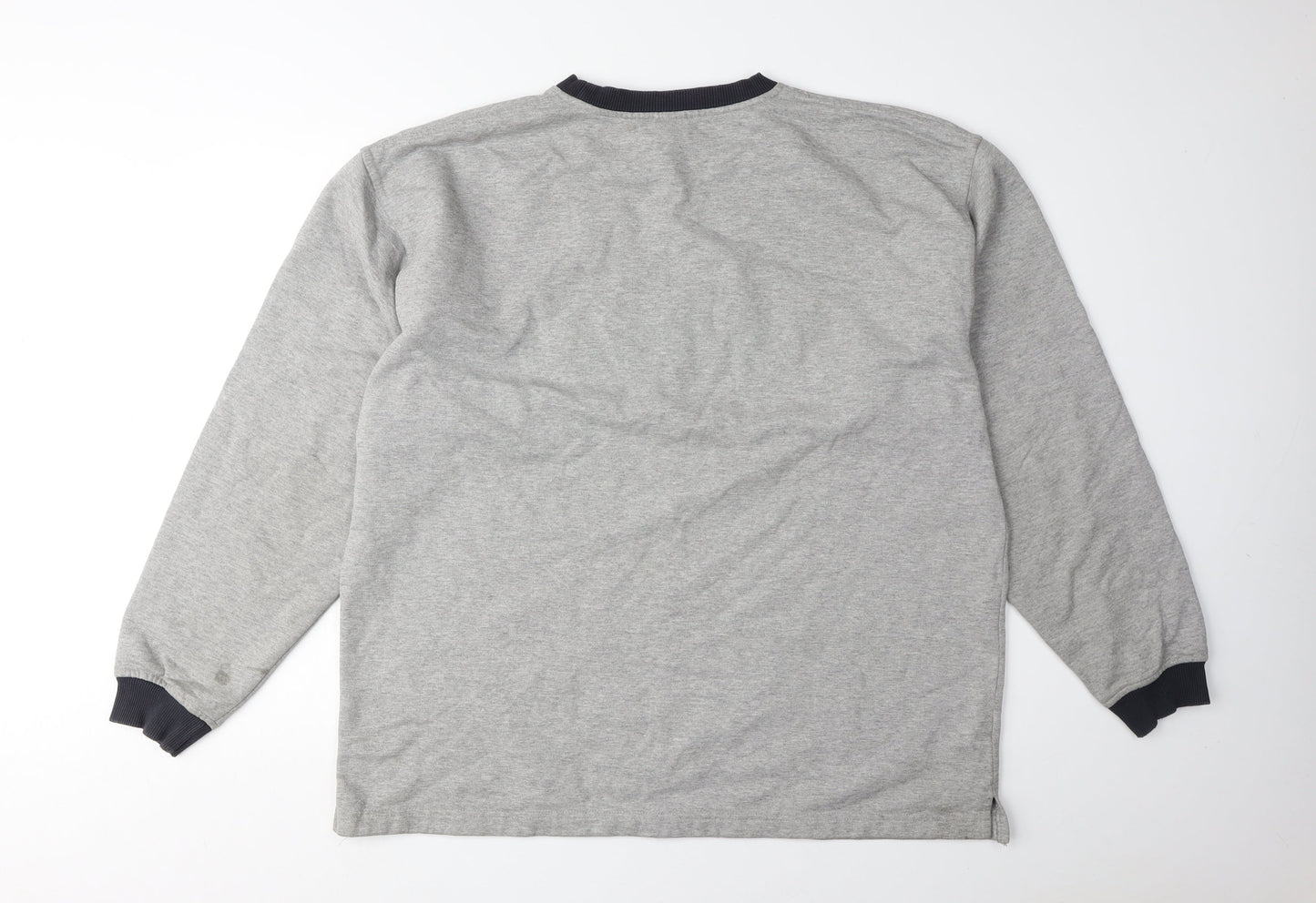 Fila Men's Grey 2XL Pullover Sweatshirt Logo Accent