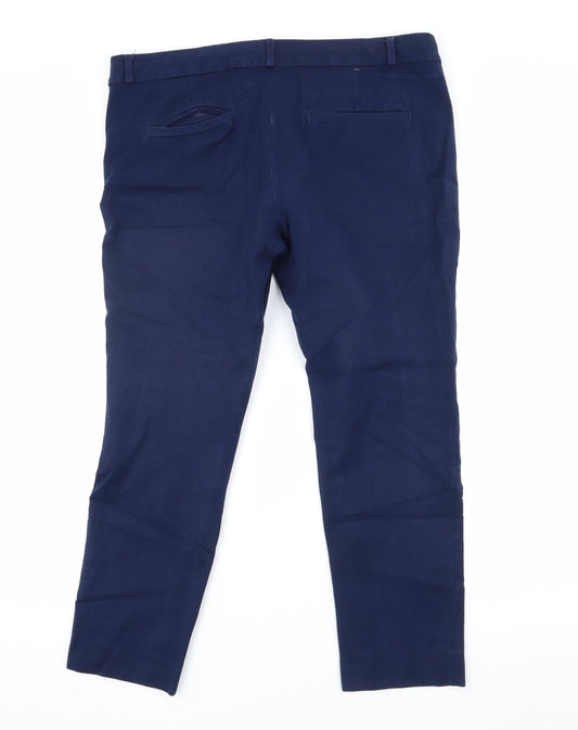 Banana Republic Women's Blue Petite Slim Trousers