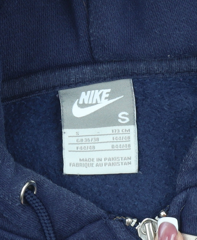 Nike Men's Blue Hooded Basic Jacket Size S