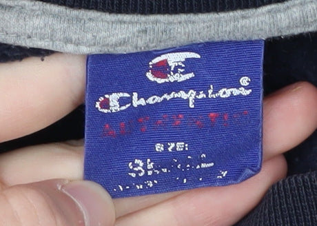 Champion Men's Blue Pullover Sweatshirt L